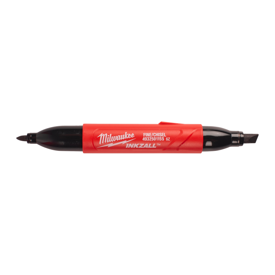 Milwaukee INKZALL marker with red body and black accents