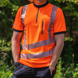 Treehog Short Sleeve T-Shirt - Hi Vis Orange