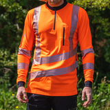 Treehog Long Sleeve T-shirt - Hi-Vis Orange