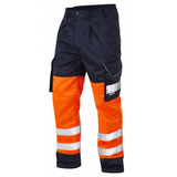 BIDEFORD Class 1 Cargo Trouser Orange/Navy