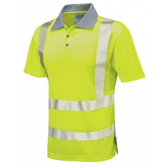 WOOLACOMBE Class 2 Coolviz Plus Polo Shirt Yellow