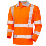 BARRICANE Class 3 Coolviz Plus Sleeved Polo Shirt Orange