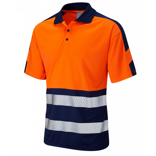 WATERSMEET Class 1 Dual Colour Coolviz Plus Polo Shirt Orange/Navy