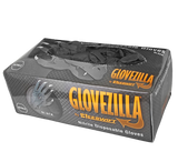 Box of Glovezilla disposable gloves on a white background