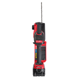 Red and black cordless drill with visible 'Fuel' branding