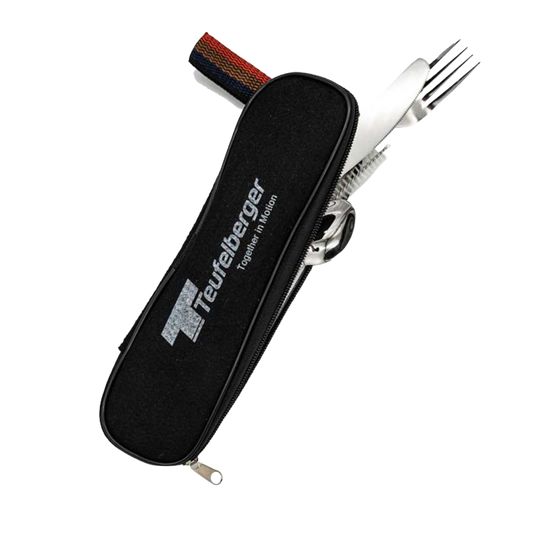 Teufelberger cutlery set with black case 